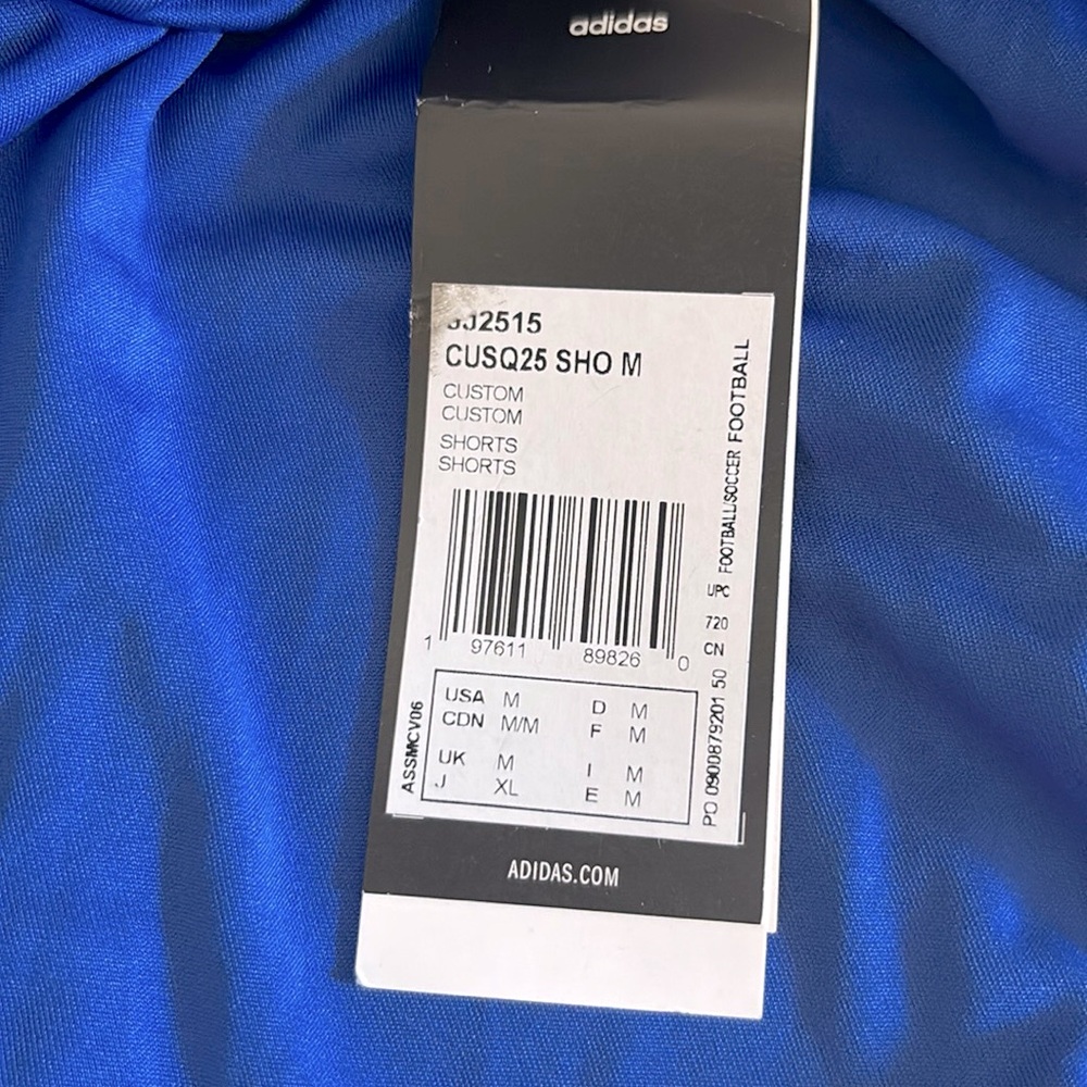 NWT [Adidas] Squadra 25 Athletic Performance Wear Shorts in Royal Blue Men’s M - Picture 12 of 12